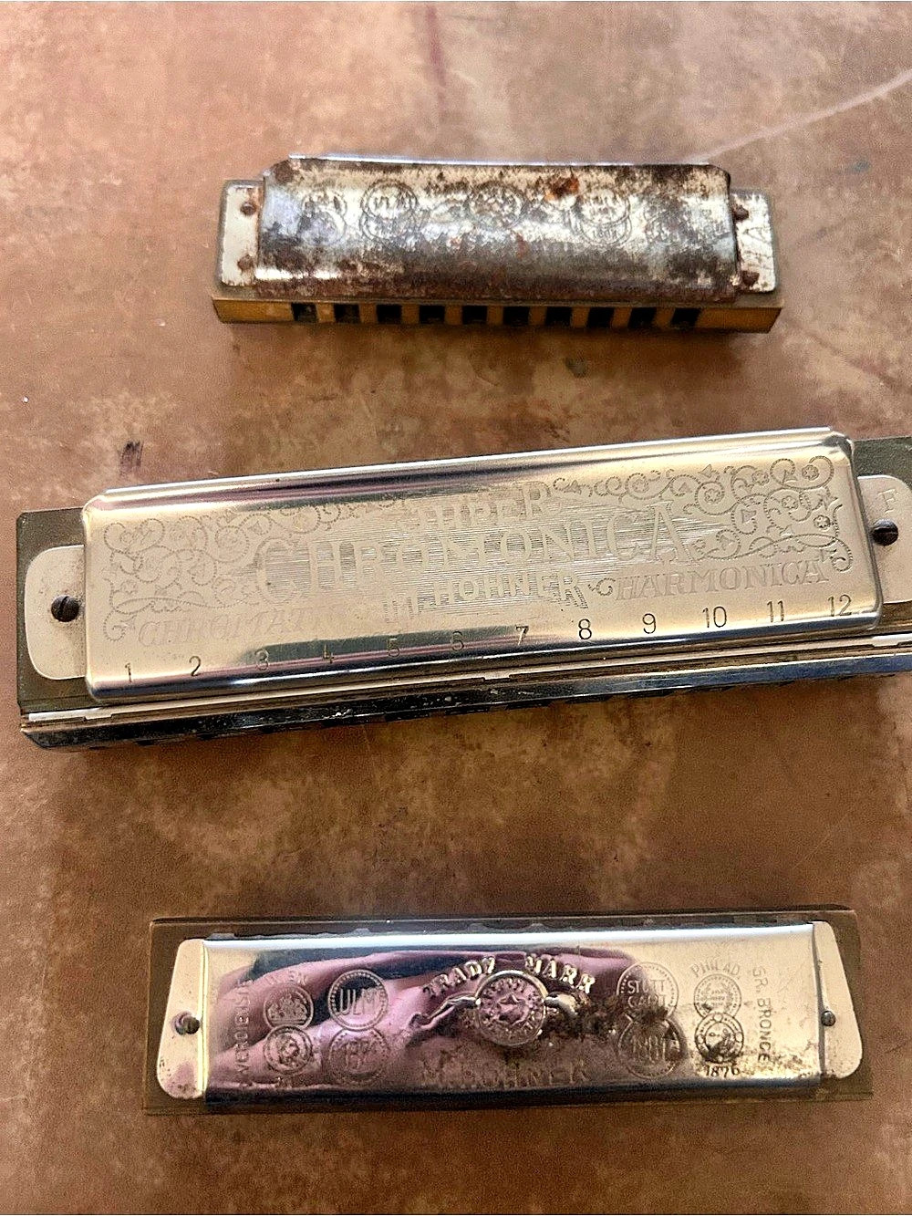 M. Hohner Vintage Harmonicas.